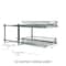 Household Essentials Glidez 2-Tier Cabinet Organizer